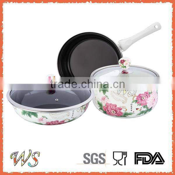 WS-FP18 Hot Sell Carbon Steel Wok