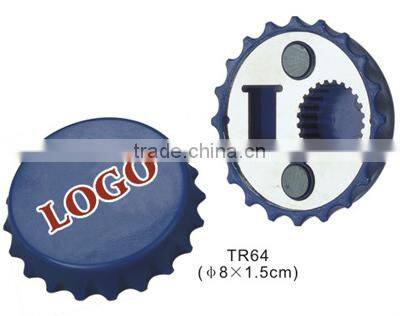Customized Printing Souvenir small Bottle Cap shaped /bottle opener