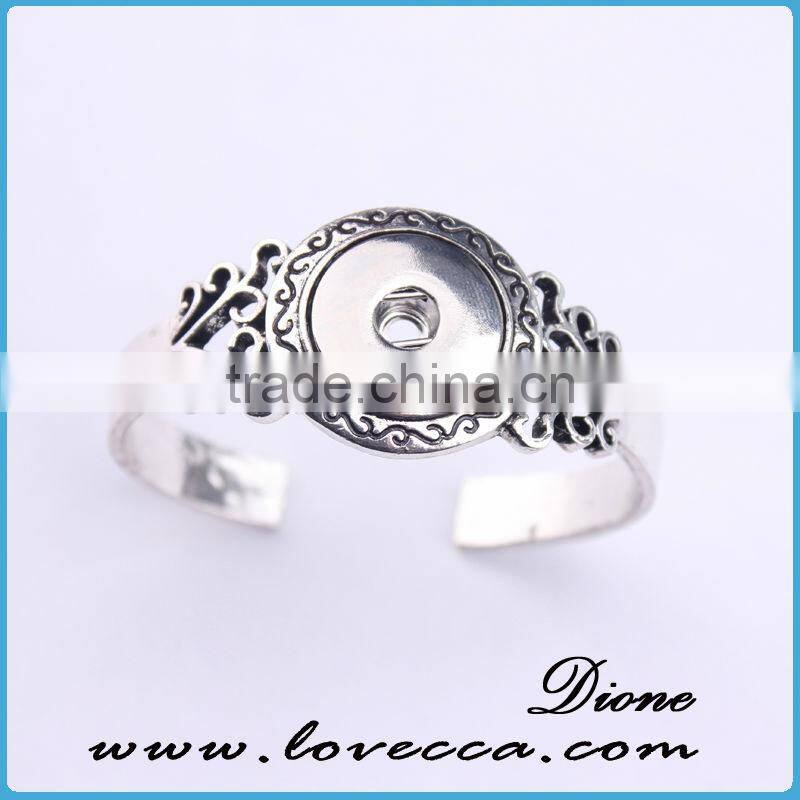 Wholesale Adjustable interchangeable jewelry snap button bracelet