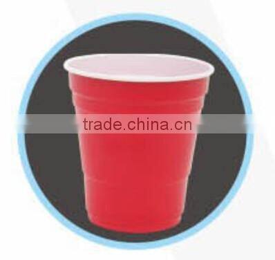 285ml / 7g red Color christmas ps plastic cup