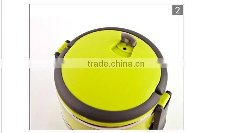 Stainless Steel18/8 Colorful Children lunch box/Tiffin Box/food container with mirror polishing