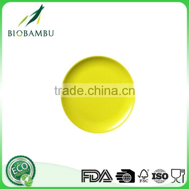 Colorful Pro-environment Diswasher safe Bamboo Fiber Plate