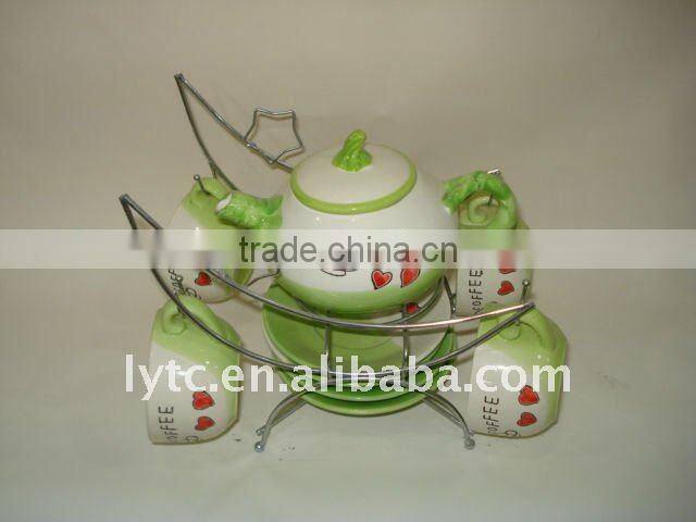 9pcs porcelain tea&coffee sets