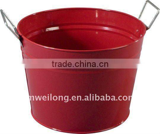 17L Galvanized Metal Beer Bucket