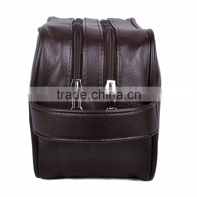 Dopp Kit Toiletry Bag Portable Travel Organizer with Three-layered Storage Sections Handle Strap