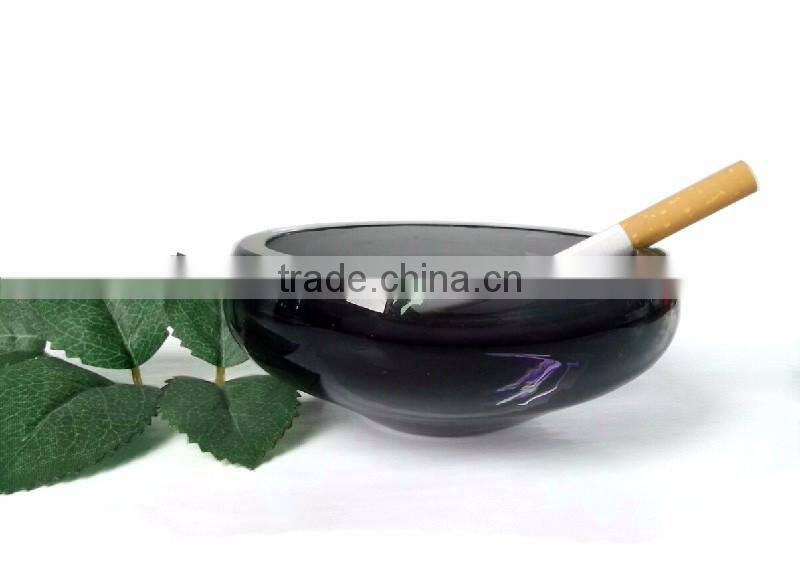 JingYaGe Black/Red/Yellow/Crystal Portable Glass Ashtray with Custom Logo