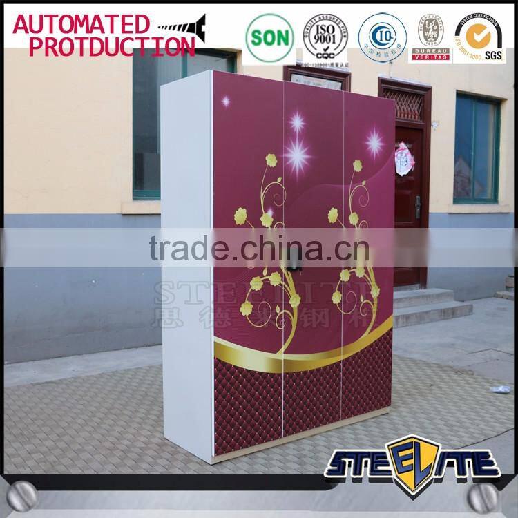 Wholesale locking clothing cabinet bedroom lockable clothes wardrobe closet