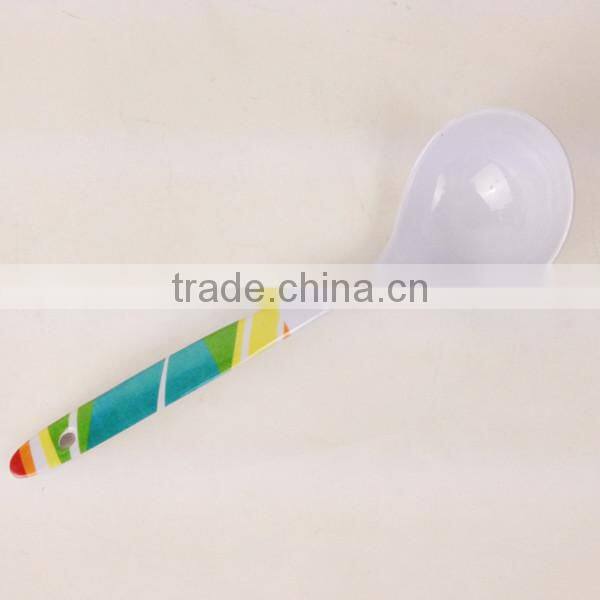 Meneed melamine kids custom clear plastic ice cream spoon