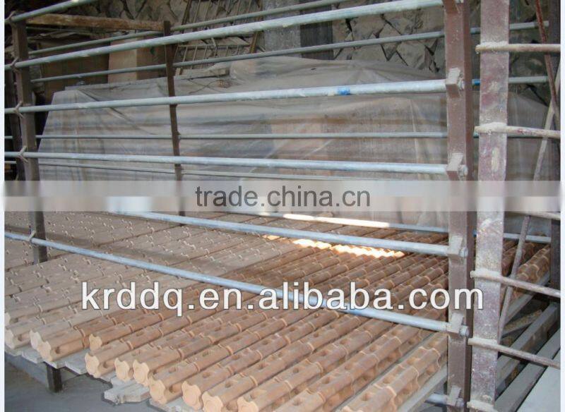 brown pin type porcelain insulator for high voltage