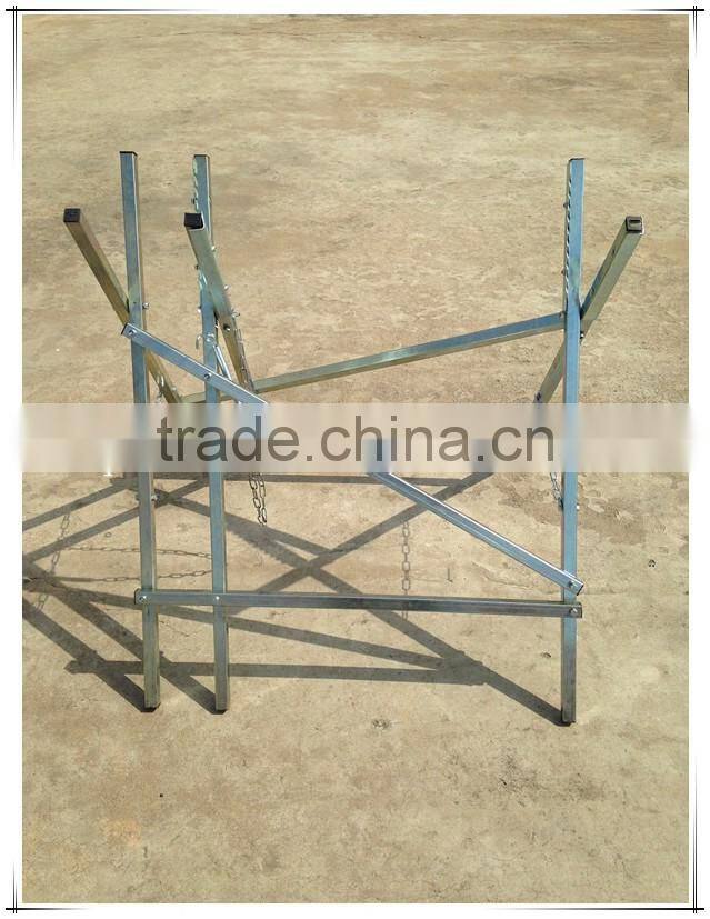 Heavy Duty METAL steel Adjustable wood CHAINSAW Sawhorse Log Saw Horse with Serrated Grip