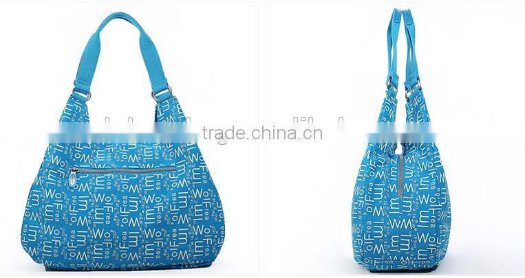 Fashion Letter Printing Nylon Handbag For Women