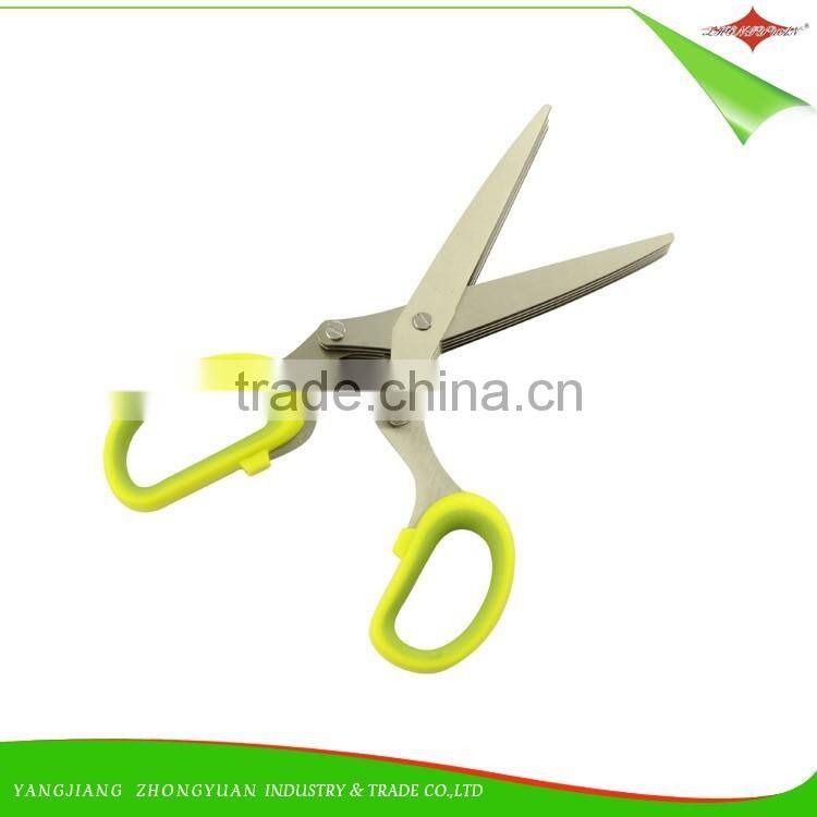 ZY-J1065 5 blade shredder herb scissor kitchen multi blade scissor vegetables cutting scissors