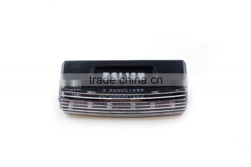 Police light flashing shoulder