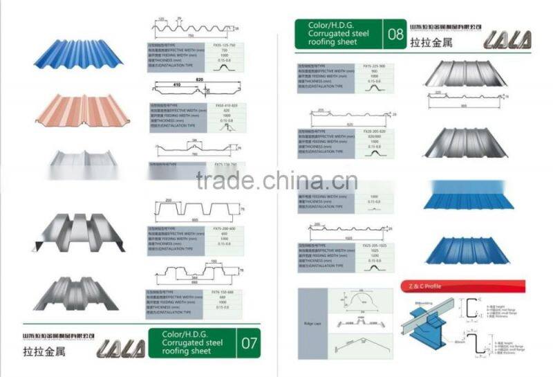HDG corrugated mental roofing sheet color corrugated steel roofing sheet