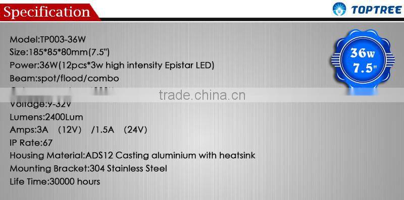 Offroad 36W 4x4 Led Light Bars driving lamp