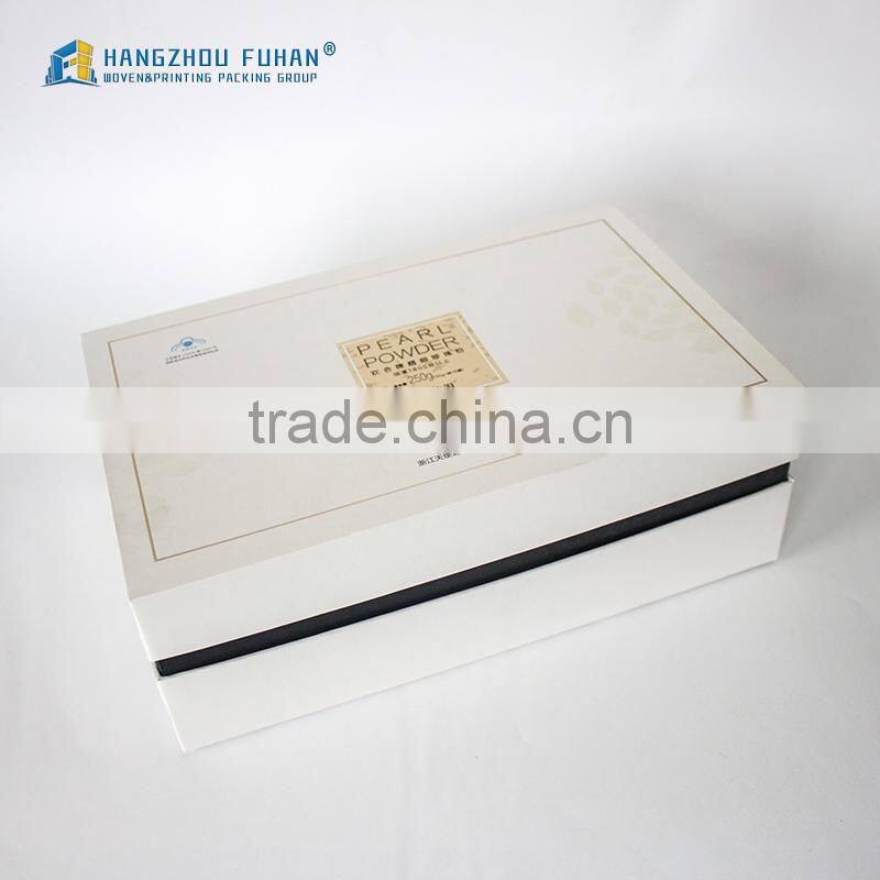 High Quality Cardboard Golden Logo Packing Box