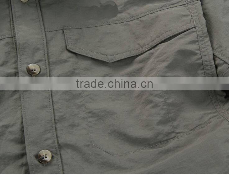 Outdoor Shirt Men wader Shirts uv long sleeve polyester quick dry fishing shirts custom-made