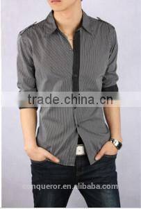 100% Fashion Latest Design Casual Designer Check Shirts for Men MSRT0160