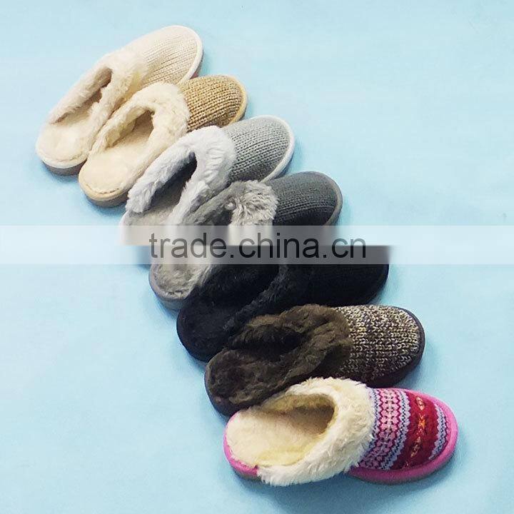Cheap Indoor Plush Winter Slippers Stock 141001,40690Pairs