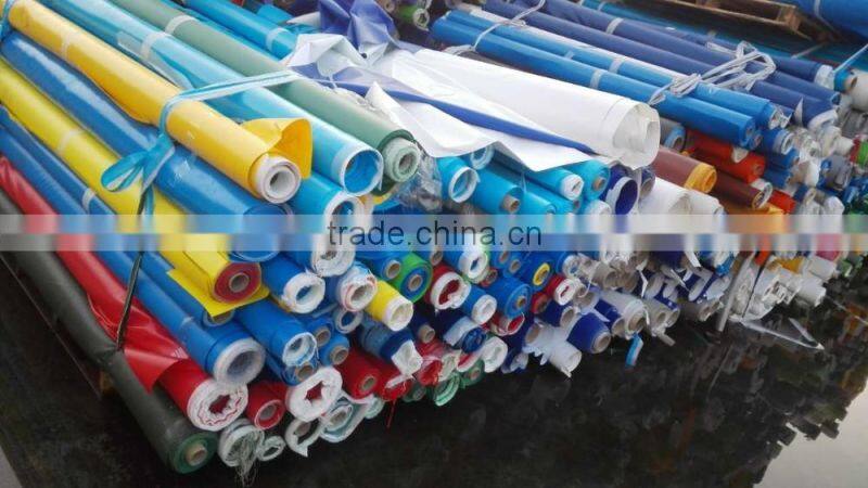 Pvc Coated Fabric Tarpaulin Stock Lots For Tent and Truck Cover