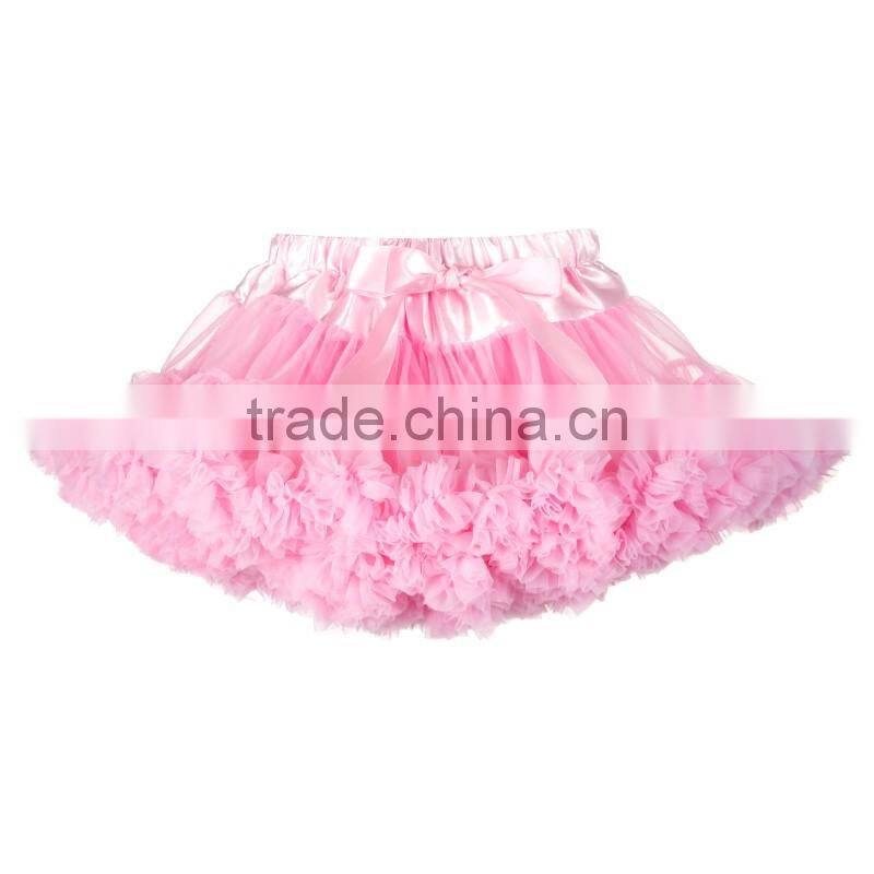 Bulk Wholesale Cheap Tutu Skirts Fluffy Chiffon Pettiskirt Baby Girl's Pettiskirt