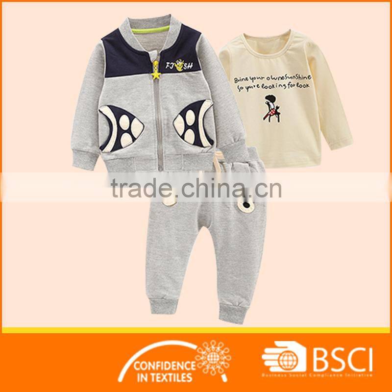 Baby Hoodies+T Shirt +Pant Girl Winter 3 Pcs Clothing Set