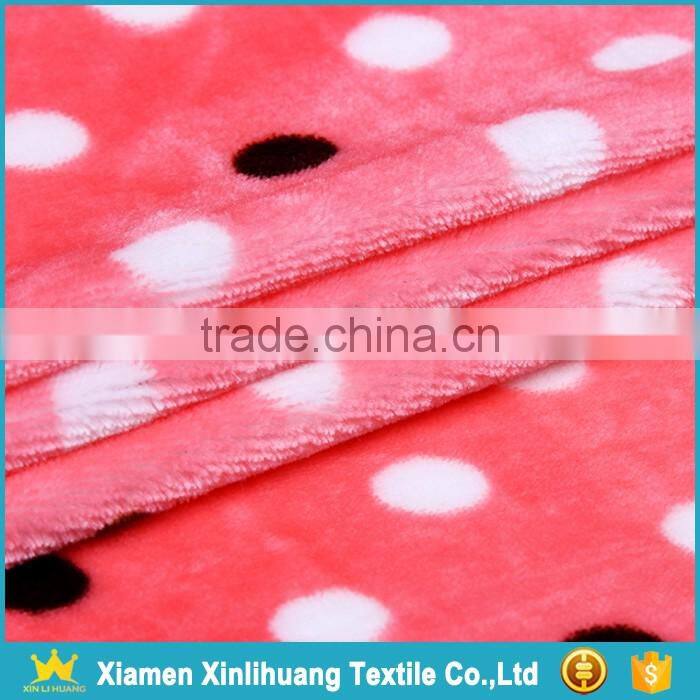 Wholesale Super Soft Knit Printed Flannel Fabric for Babies Clothing