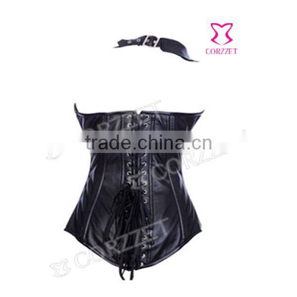 Wholesale Women Steel Boned Leather Bondage Corset