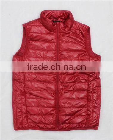 Winter outer wear breathable men vest jacket without hood(MV130056)
