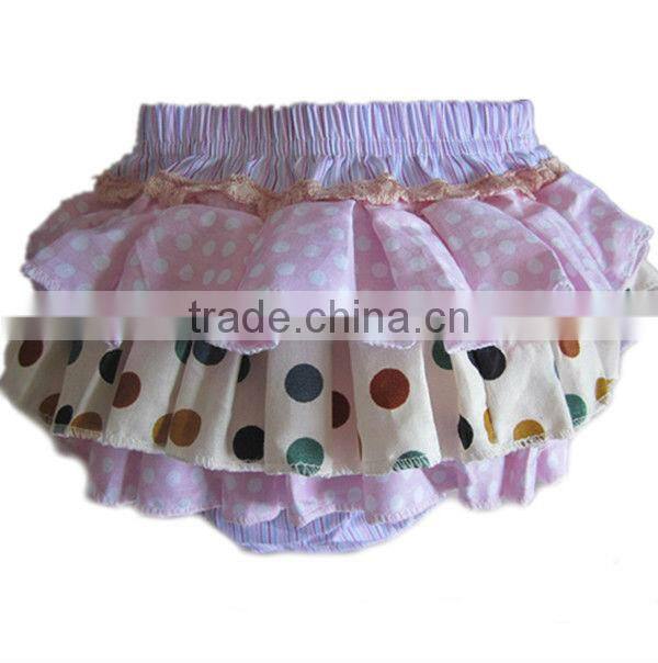 Wholesale baby ruffle bloomers new born baby clothes ruffle underwear girls baby