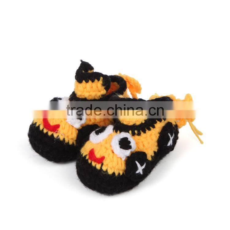 2015 Cartoon Cars Crochet Baby Booties Shoes