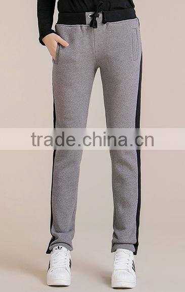 wholesale plain jogger pants good quality warm jogger pants cheaper customized CVC60/40cotton fleece
