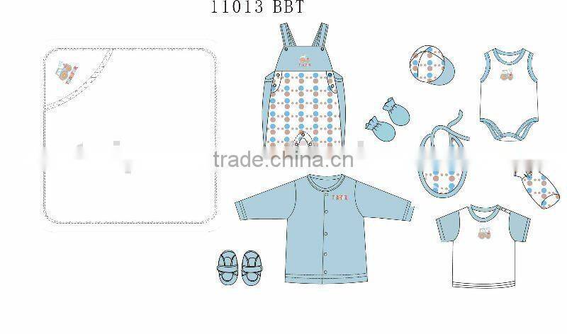 High Quality 6pcs Newest Pretty Baby Clothing Set Baby Gift Box Set for Newborn Wholesale