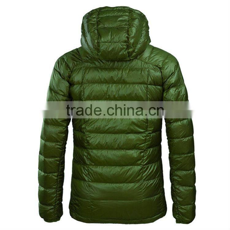 Mid-length Hooded Down-filled Jacket