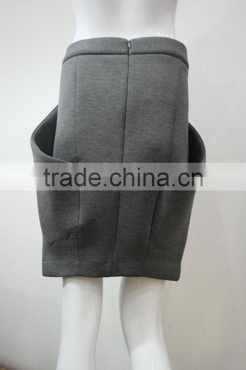 Fashion women neoprene knit skirt