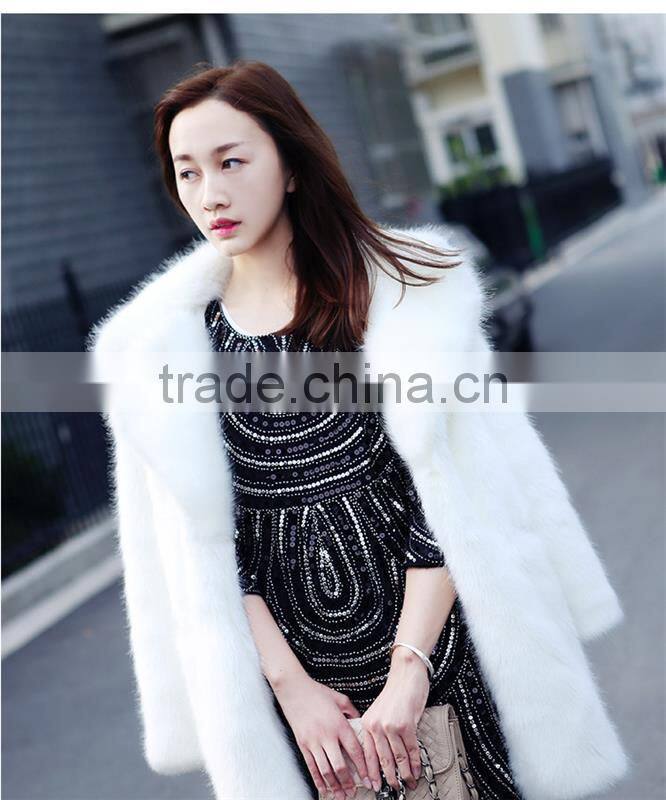 New Arrival 2016 Fashion Women Fur Coat High-Quality Faux Fox Patchwork Fur Short Coat Female Winter Warm Jacket Parka