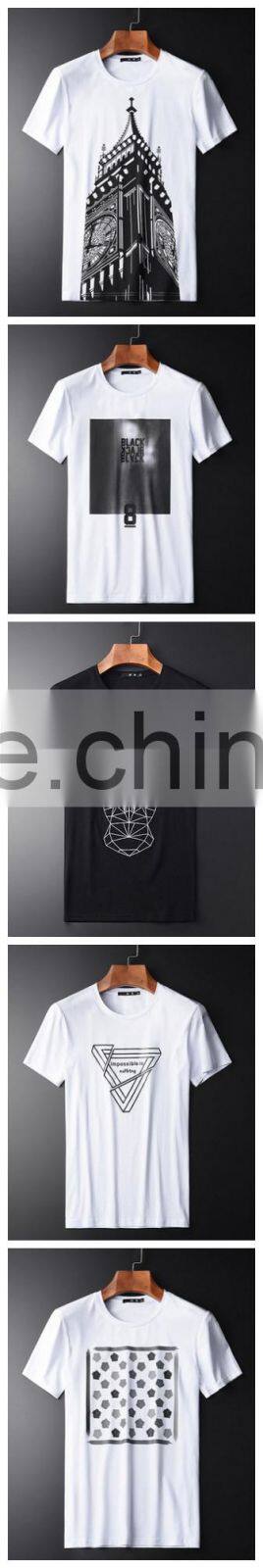 Design Your Own T shirt 100% Cotton Cheap White T shirt Custom Logo Printing Low Minimum. Real factory 3-5 days