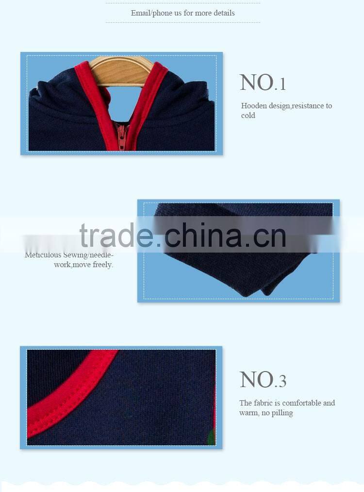 Fashion baby cotton-padded hoodie coats and jackets