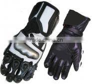 Analine leather Men's Motorbike safety Gloves
