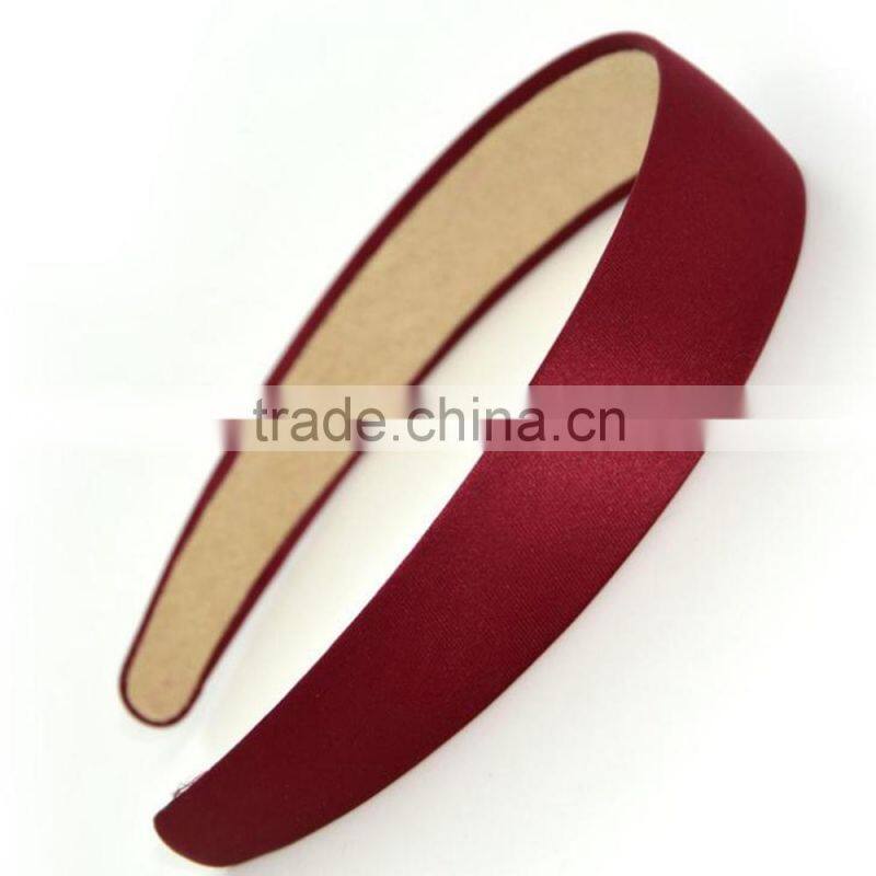 Fashion Colorful Plastic Headband Satin
