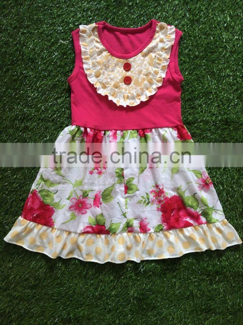 navy polka dots red stripe smocked patriotic dress girls summer wear for national day baby girl bounique outfit