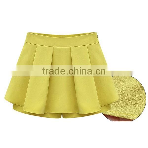 Latest fashion 100% polyester ladies short skirt