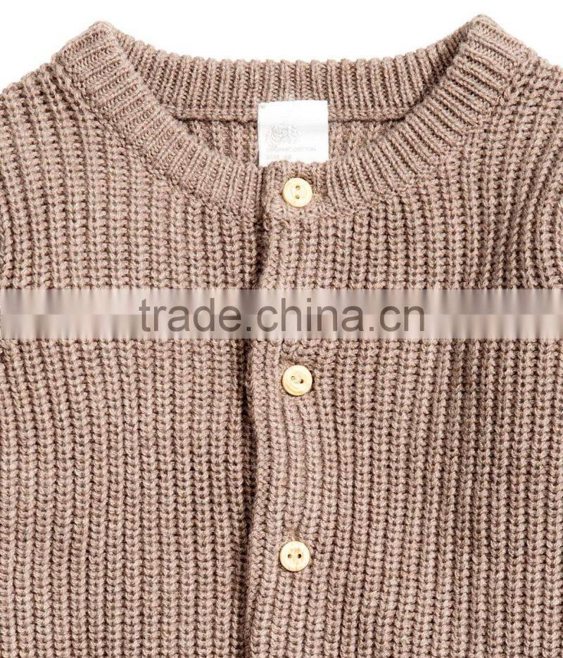Ribbed cardigan kids cable knit heavy sweater for baby