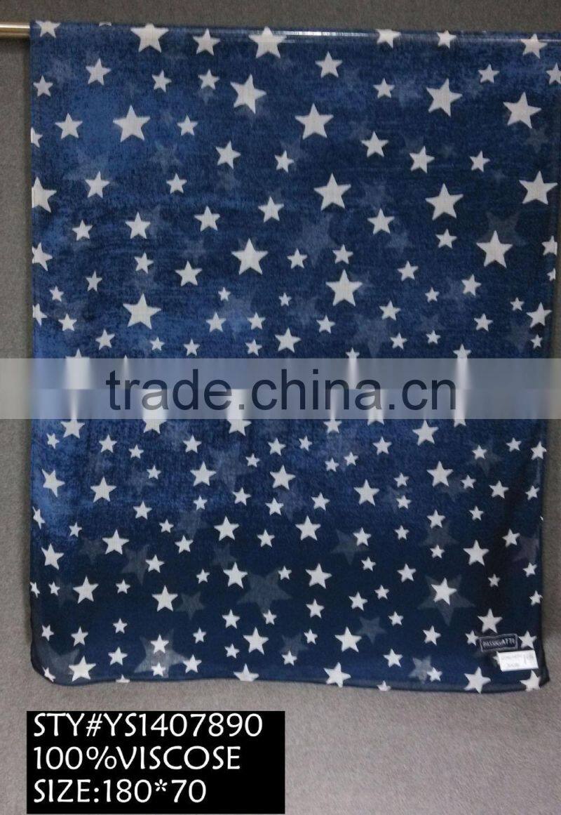 Cotton Scarf, Viscose Neckwear, Long Scarf