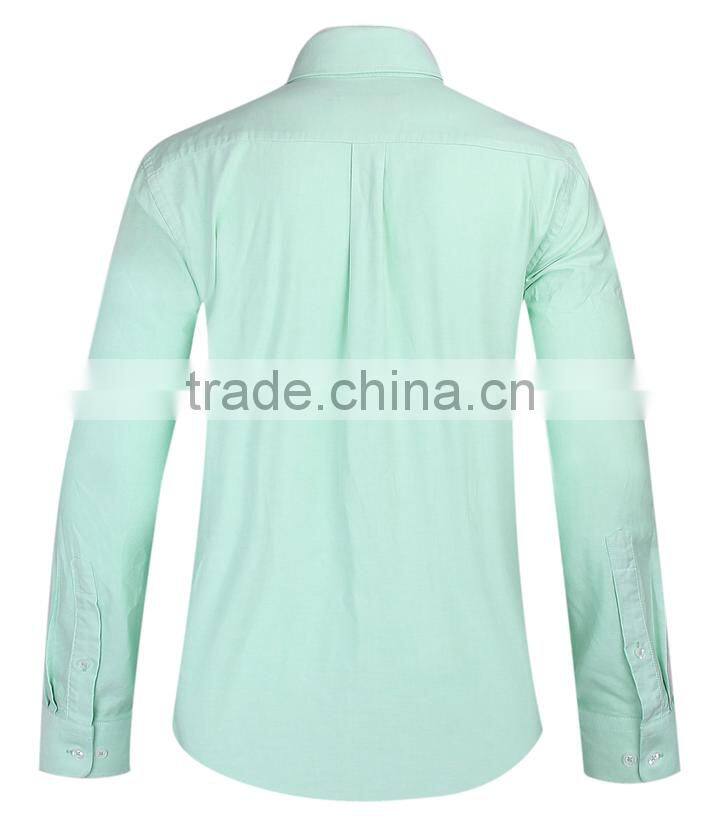 2017 new style Oxford men's long sleeve button down collar casual shirt