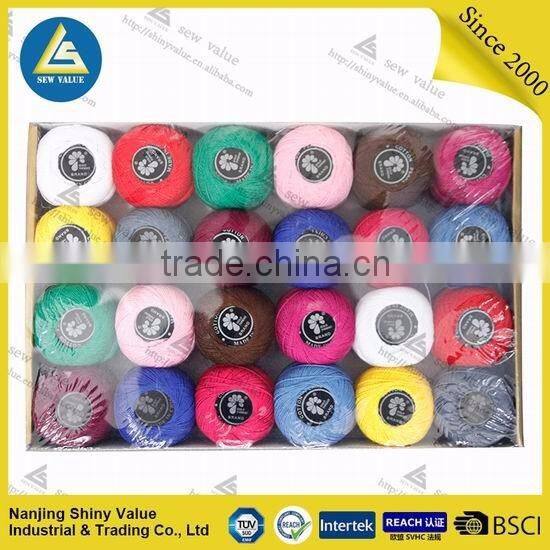 Cotton embroidery Thread 16X5G cheap sewing thread