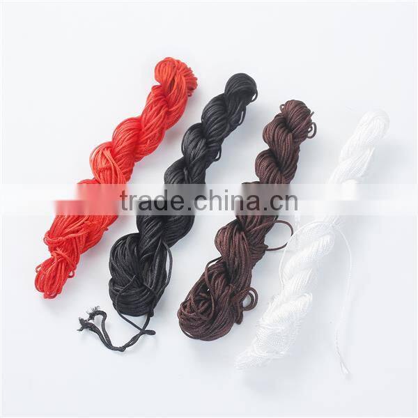 Polyester Jewelry Thread Cord Red 1mm Bracelet Beading Cord