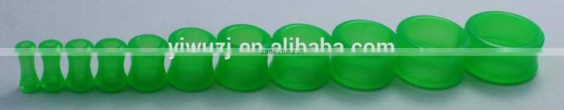 2014 Round Ear Plugs Fack ear Tunnel Acrylic tapers body piercing jewelry