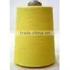 polyester spun yarn in raw white and dyed from 8s to 40s/1