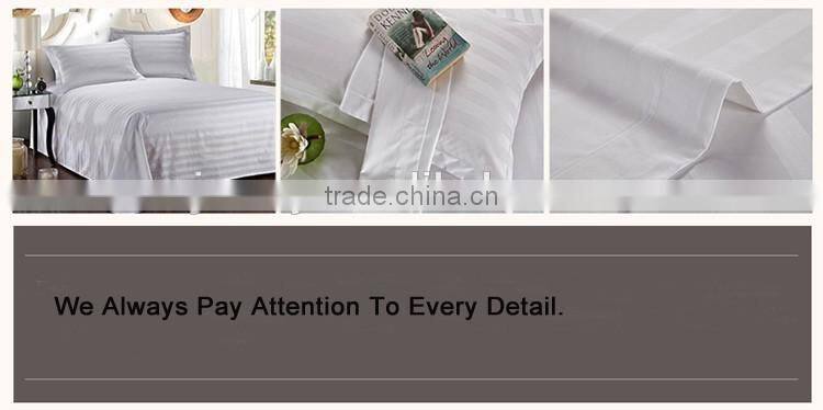 alibaba China luxury satin stripe hotel bedding set